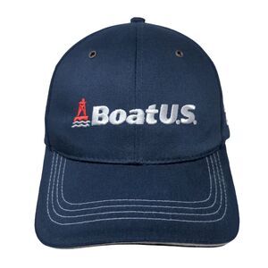 Boat US Since 1966 Strapback Hat Blue One Size Embroidered Vent Holes